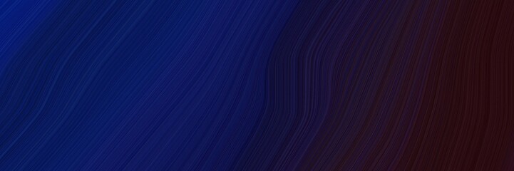 Poster - elegant moving header design with midnight blue, very dark pink and very dark blue colors. fluid curved lines with dynamic flowing waves and curves