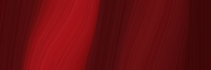 Poster - elegant artistic header with dark red, firebrick and maroon colors. fluid curved flowing waves and curves