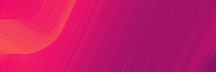 Aufkleber - elegant artistic header design with medium violet red, crimson and purple colors. fluid curved flowing waves and curves
