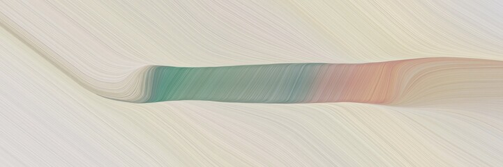 Poster - elegant artistic designed horizontal header with pastel gray, light slate gray and rosy brown colors. fluid curved lines with dynamic flowing waves and curves