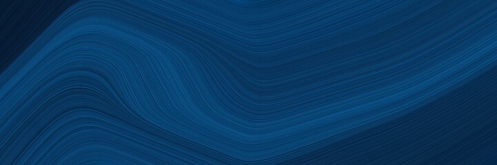 Aufkleber - elegant dynamic banner design with midnight blue, teal green and strong blue colors. fluid curved flowing waves and curves