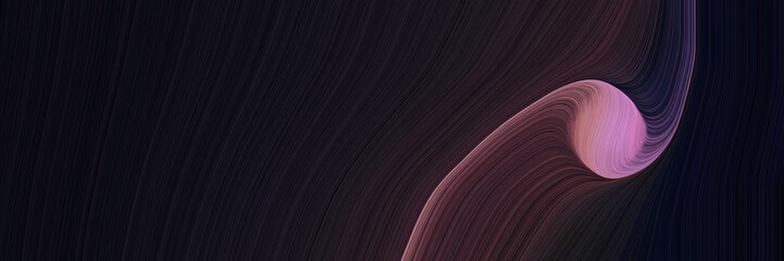 Poster - elegant modern designed horizontal header with very dark pink, rosy brown and old mauve colors. fluid curved flowing waves and curves