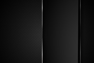 Wall Mural - black abstract background pattern stripe paper material 3d render. business technology commercial sa