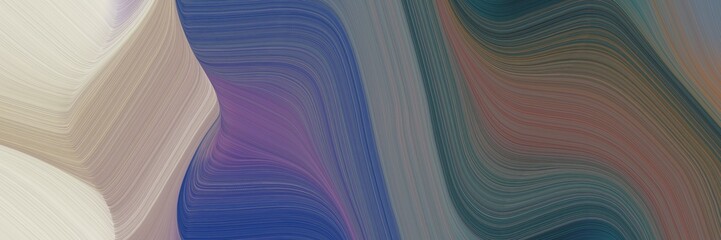 Aufkleber - abstract moving header design with dim gray, pastel gray and dark slate gray colors. fluid curved flowing waves and curves
