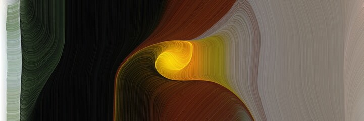 Poster - abstract moving banner with very dark green, very dark pink and dark khaki colors. fluid curved flowing waves and curves