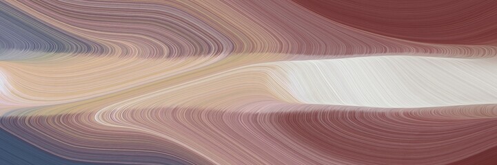 Poster - abstract flowing header with rosy brown, gray gray and light gray colors. fluid curved lines with dynamic flowing waves and curves