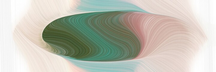 Poster - abstract colorful header design with light gray, dark olive green and blue chill colors. fluid curved flowing waves and curves
