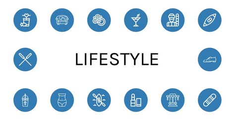 Poster - lifestyle icon set