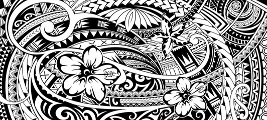 Polynesian ethnic ornament