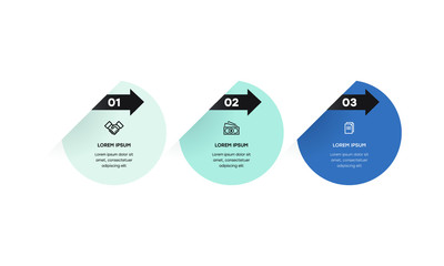 Infographic. Vector Infographic design template with icons and 2 numbers options or steps. Can be used for process diagram, presentations, workflow layout, banner, flow chart, info graph.