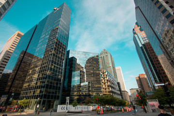 City Street View, Montreal, Quebec, Canad