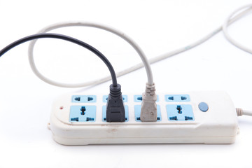 Plug on white background