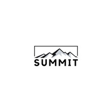 Summit Illustration And Symbol, Vector Illustration, Mountain Logo.