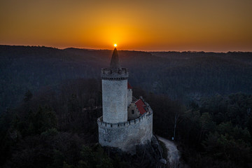 Wall Mural - Kokorin Castle is a castle located northeast of Melnik, Czech Republic. It was built in the first half of the 14th century by order of Hynek Berka. It was heavily damaged during the Hussite wars.