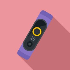 Poster - wearable smart bracelet icon. flat illustration of wearable smart bracelet vector icon for web desig