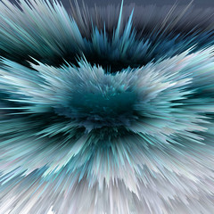 Poster - Abstract 3D explosion illustratoin. Colorful graphic design. Hight resolution  creative  background.
