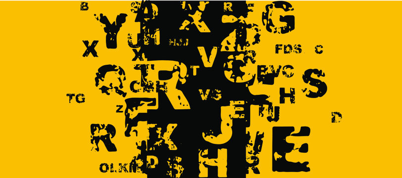 abstract background with alphabet	