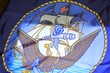Partial view of the US Naval flag