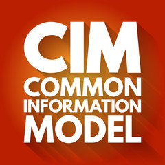 Poster - cim - common information model acronym, concept background