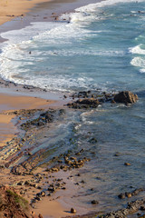 Wall Mural - Praia do Amado in the Costa Vicentina natural park at the Atlantic Ocean at the Algarve, Portugal.