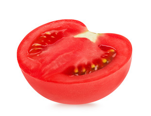 Fresh tomato isolated on white background with clipping path