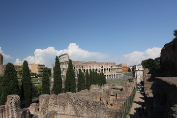 Poster - view of the colosseum