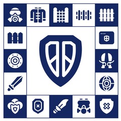 Poster - defense icon set