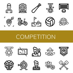 Poster - Set of competition icons