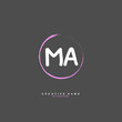 © FAAZT_Creative - M A MA Initial logo template vector. Letter logo concept