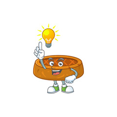 Canvas Print - A genius peanut cookies mascot character design have an idea