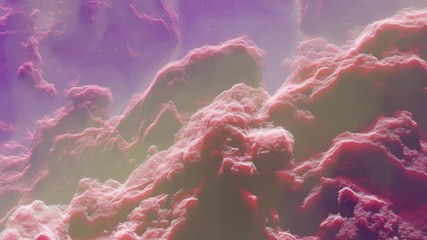 Wall Mural - Flying in space through stars and gas cloud Cosmic nebulas.