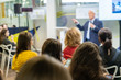 © Anton Gvozdikov - Audience listens lecturer at workshop