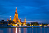 Fototapeta Na drzwi -  Wat Arun temple  Riverside Chao Phraya. Bangkok, Thailand