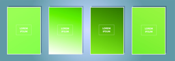 Fototapete - Set of Vector EPS 10 illustration Gradient Background Texture. Template for design, banner, flyer, business card, poster, wallpaper, brochure, smartphone screen, mobile app.