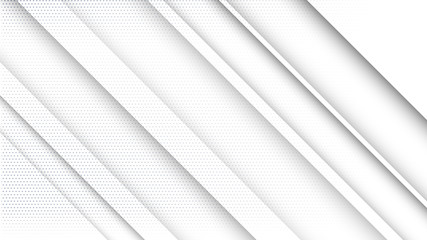 Fototapete - Abstract white and gray gradient background. Halftone dots design background. Gray dotted halftone backdrop. Vector Illustration. Geometric backdrop. Dotted texture template. Dots grunge texture.