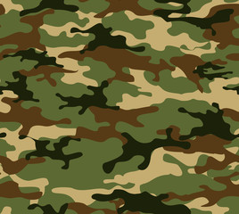 Camouflage seamless pattern.Military camo.Print on fabric on paper.Vector