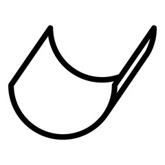Poster - Guttering icon. Outline guttering vector icon for web design isolated on white background