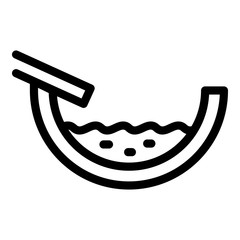 Poster - Full roof gutter icon. Outline full roof gutter vector icon for web design isolated on white background