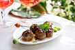 © Andrew Scrivani - Lamb meatballs on plate
