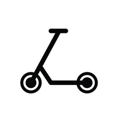 Canvas Print - Kick scooter icon - vector