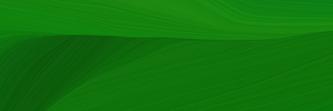 elegant modern designed horizontal banner with green and forest green colors. graphic with space for text or image. can be used as header or banner