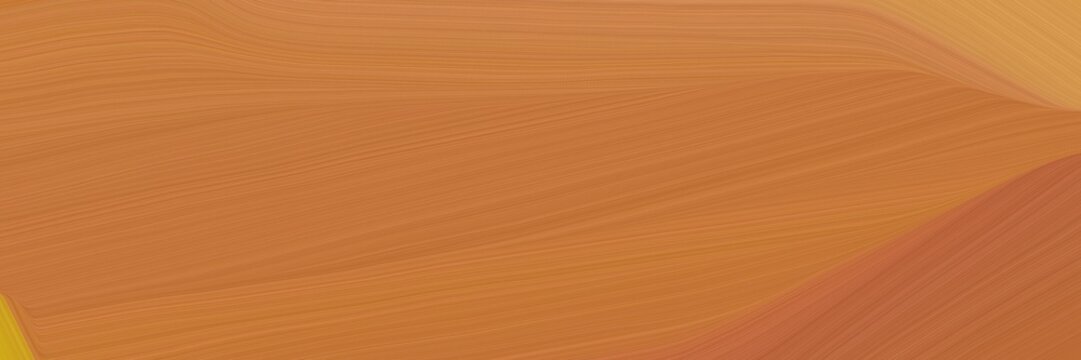 elegant artistic designed horizontal banner with bronze, peru and sandy brown colors. graphic with space for text or image. can be used as header or banner