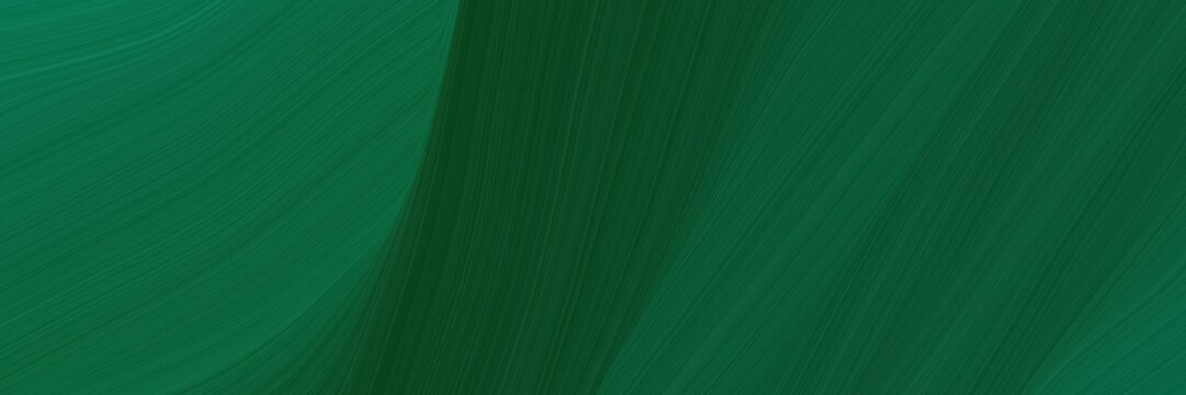 elegant modern header with teal green, dark slate gray and very dark green colors. graphic with space for text or image. can be used as header or banner