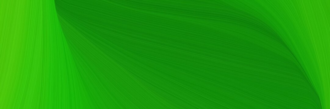 elegant surreal designed horizontal header with green, lime green and forest green colors. graphic with space for text or image. can be used as header or banner