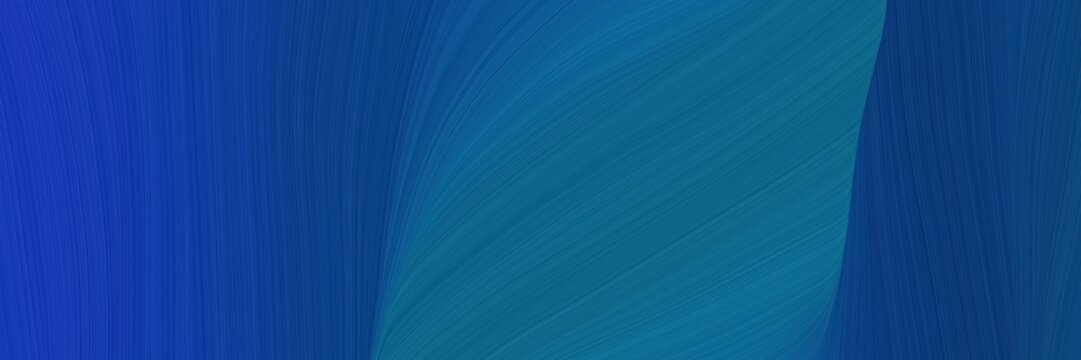 elegant modern horizontal header with midnight blue, teal and strong blue colors. graphic with space for text or image. can be used as header or banner