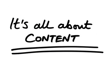 Poster - Its all about CONTENT