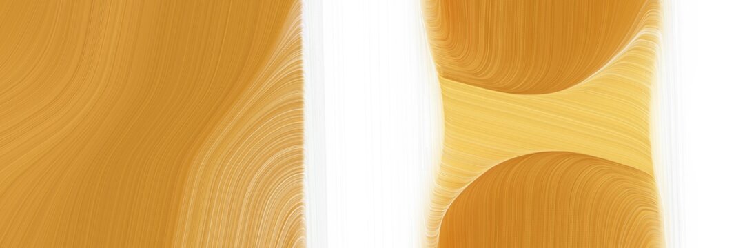 modern dynamic horizontal header with peru, bronze and linen colors. graphic with space for text or image. can be used as header or banner