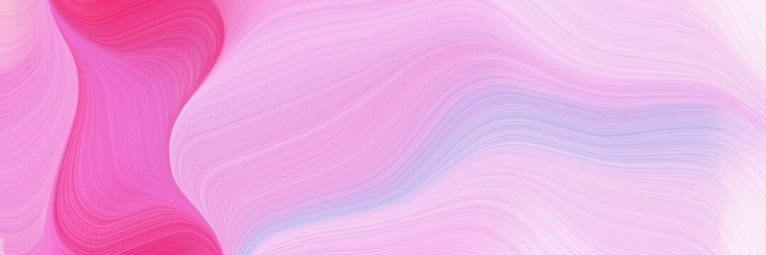 modern dynamic designed horizontal banner with thistle, mulberry  and hot pink colors. graphic with space for text or image. can be used as header or banner