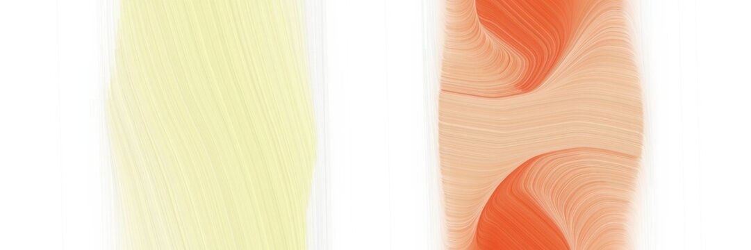 modern flowing horizontal banner with bisque, wheat and tomato colors. graphic with space for text or image. can be used as header or banner