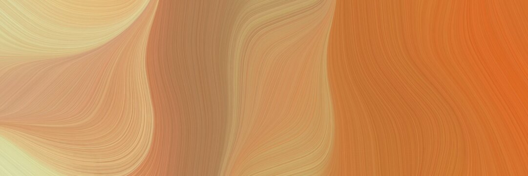 modern banner with peru, burly wood and coffee colors. graphic with space for text or image. can be used as header or banner